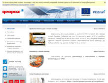 Tablet Screenshot of geopoz.pl